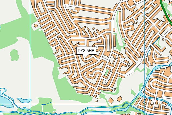 DY8 5HB map - OS VectorMap District (Ordnance Survey) DY8 5HB map - OS VectorMap District (Ordnance Survey)