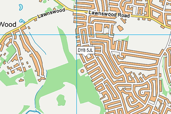 DY8 5JL map - OS VectorMap District (Ordnance Survey) DY8 5JL map - OS VectorMap District (Ordnance Survey)