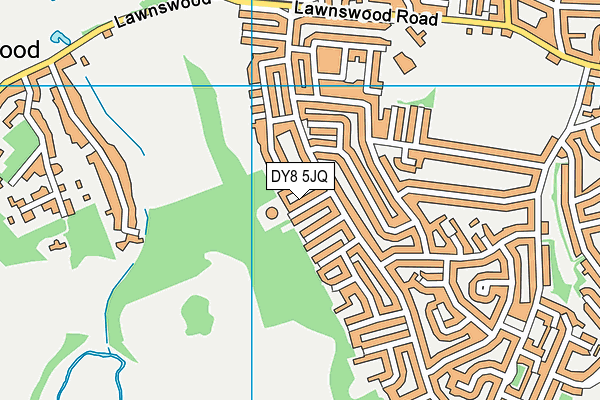 DY8 5JQ map - OS VectorMap District (Ordnance Survey) DY8 5JQ map - OS VectorMap District (Ordnance Survey)