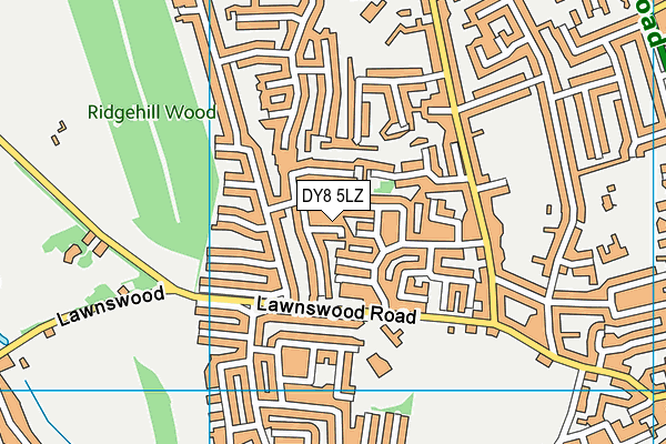 DY8 5LZ map - OS VectorMap District (Ordnance Survey) DY8 5LZ map - OS VectorMap District (Ordnance Survey)