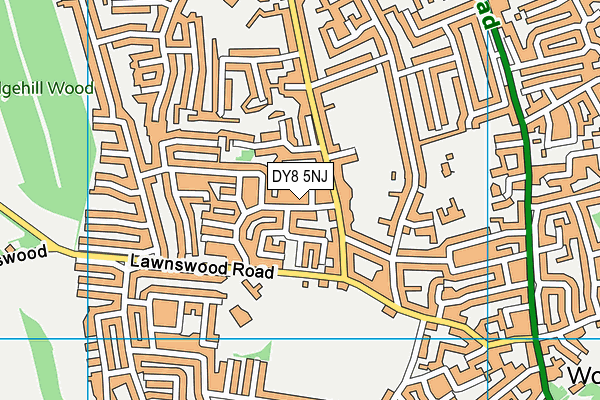 DY8 5NJ map - OS VectorMap District (Ordnance Survey) DY8 5NJ map - OS VectorMap District (Ordnance Survey)