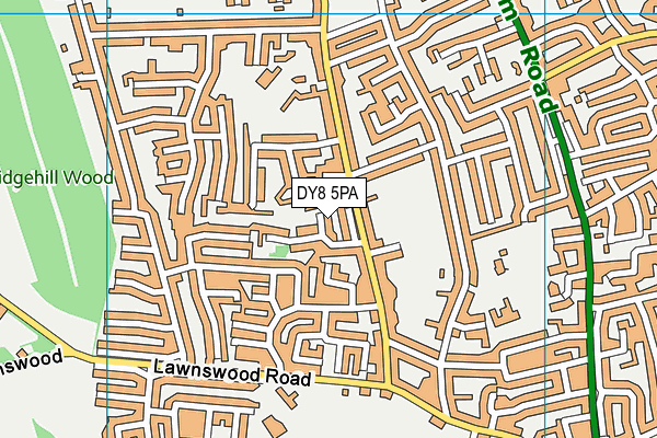 DY8 5PA map - OS VectorMap District (Ordnance Survey) DY8 5PA map - OS VectorMap District (Ordnance Survey)