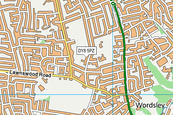 DY8 5PZ map - OS VectorMap District (Ordnance Survey) DY8 5PZ map - OS VectorMap District (Ordnance Survey)
