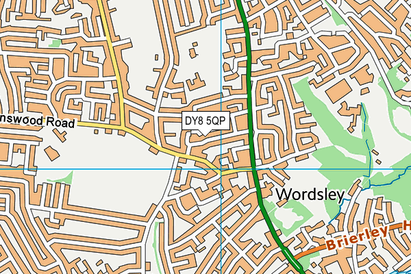 DY8 5QP map - OS VectorMap District (Ordnance Survey) DY8 5QP map - OS VectorMap District (Ordnance Survey)