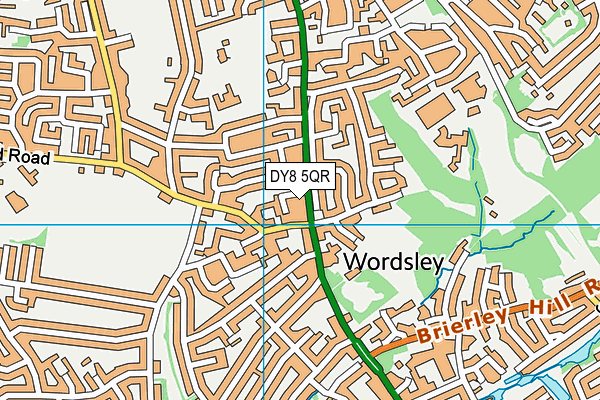 DY8 5QR map - OS VectorMap District (Ordnance Survey) DY8 5QR map - OS VectorMap District (Ordnance Survey)