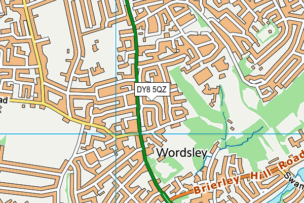 DY8 5QZ map - OS VectorMap District (Ordnance Survey) DY8 5QZ map - OS VectorMap District (Ordnance Survey)