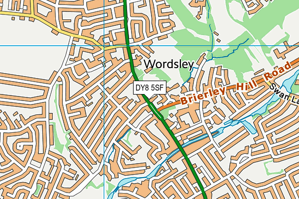 DY8 5SF map - OS VectorMap District (Ordnance Survey) DY8 5SF map - OS VectorMap District (Ordnance Survey)