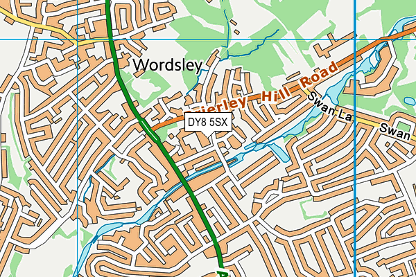 DY8 5SX map - OS VectorMap District (Ordnance Survey)