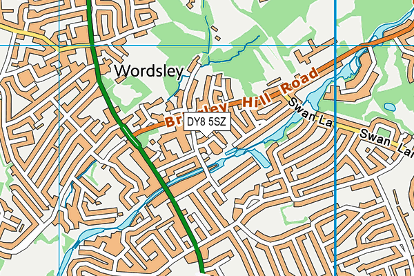 DY8 5SZ map - OS VectorMap District (Ordnance Survey)