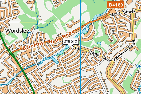 DY8 5TX map - OS VectorMap District (Ordnance Survey) DY8 5TX map - OS VectorMap District (Ordnance Survey)