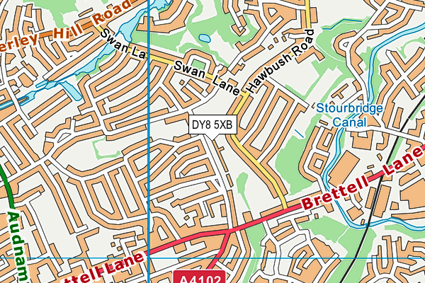 DY8 5XB map - OS VectorMap District (Ordnance Survey) DY8 5XB map - OS VectorMap District (Ordnance Survey)