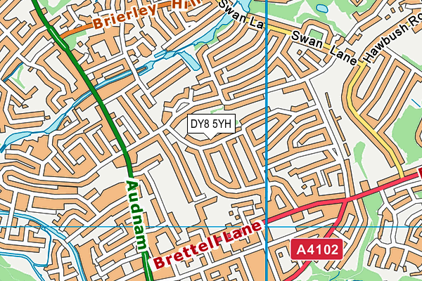 DY8 5YH map - OS VectorMap District (Ordnance Survey) DY8 5YH map - OS VectorMap District (Ordnance Survey)