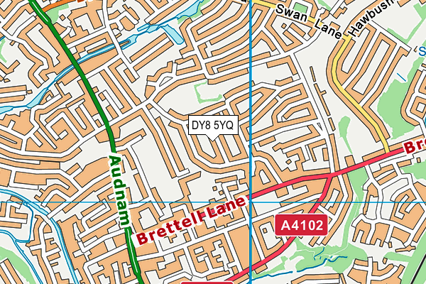 DY8 5YQ map - OS VectorMap District (Ordnance Survey) DY8 5YQ map - OS VectorMap District (Ordnance Survey)