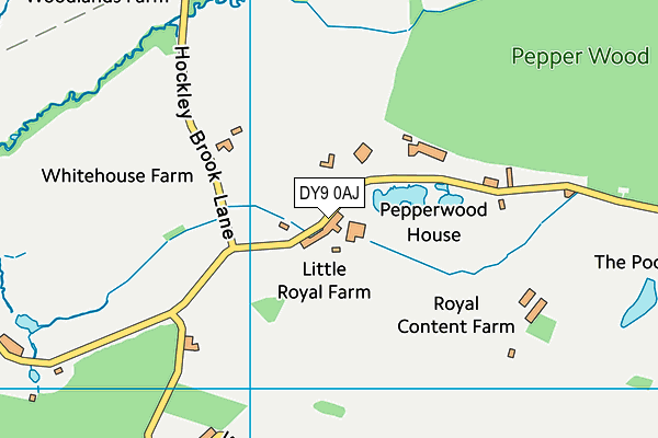 DY9 0AJ map - OS VectorMap District (Ordnance Survey) DY9 0AJ map - OS VectorMap District (Ordnance Survey)