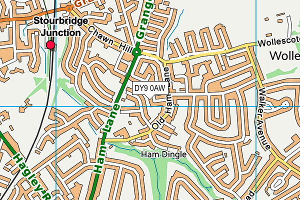 DY9 0AW map - OS VectorMap District (Ordnance Survey) DY9 0AW map - OS VectorMap District (Ordnance Survey)
