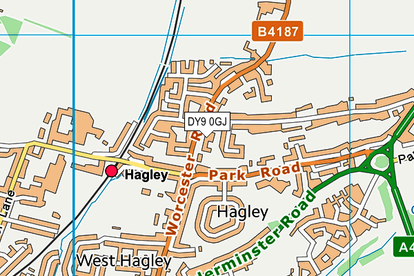 DY9 0GJ map - OS VectorMap District (Ordnance Survey) DY9 0GJ map - OS VectorMap District (Ordnance Survey)