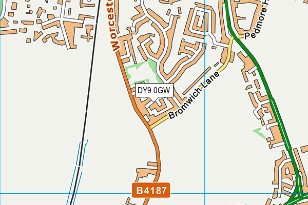 DY9 0GW map - OS VectorMap District (Ordnance Survey) DY9 0GW map - OS VectorMap District (Ordnance Survey)