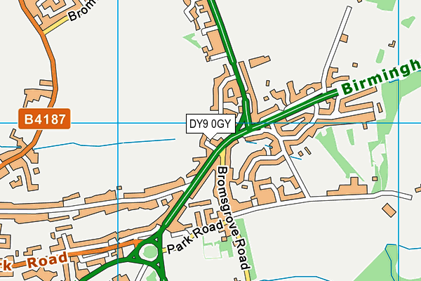 DY9 0GY map - OS VectorMap District (Ordnance Survey) DY9 0GY map - OS VectorMap District (Ordnance Survey)