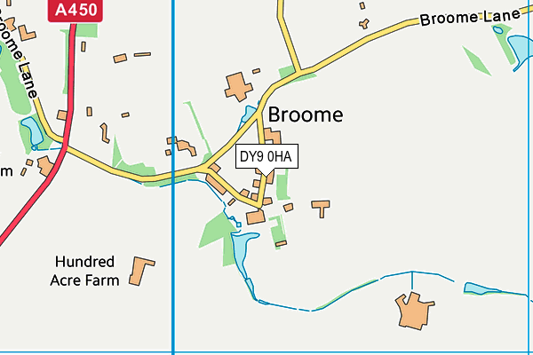DY9 0HA map - OS VectorMap District (Ordnance Survey)