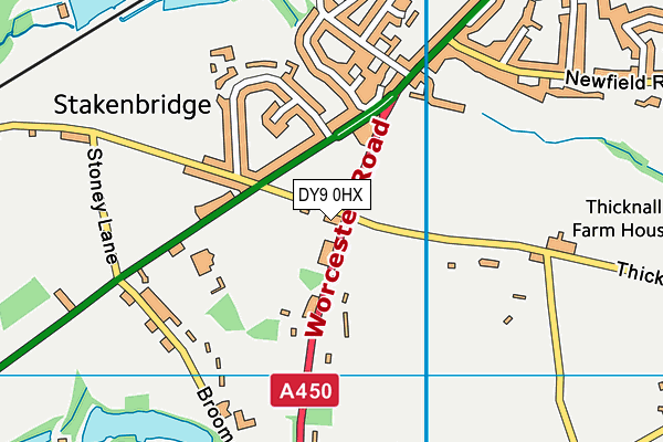 DY9 0HX map - OS VectorMap District (Ordnance Survey) DY9 0HX map - OS VectorMap District (Ordnance Survey)