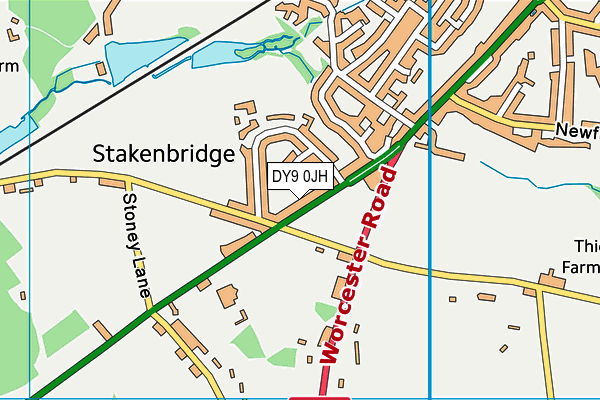DY9 0JH map - OS VectorMap District (Ordnance Survey) DY9 0JH map - OS VectorMap District (Ordnance Survey)
