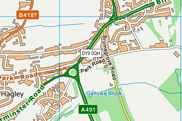 DY9 0QH map - OS VectorMap District (Ordnance Survey) DY9 0QH map - OS VectorMap District (Ordnance Survey)
