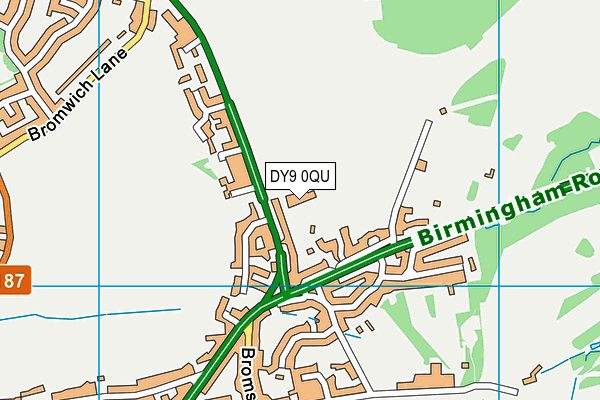 DY9 0QU map - OS VectorMap District (Ordnance Survey) DY9 0QU map - OS VectorMap District (Ordnance Survey)