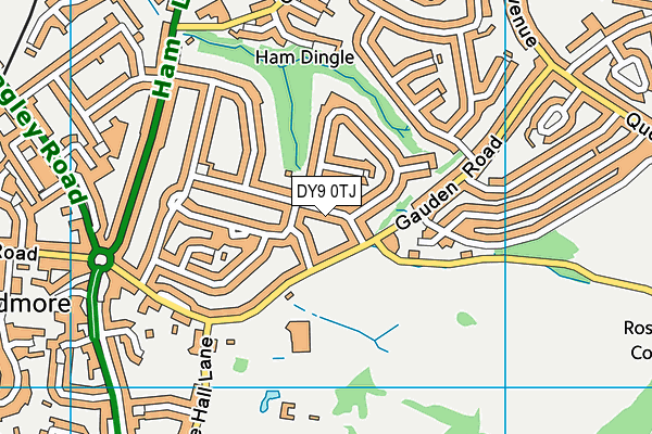 DY9 0TJ map - OS VectorMap District (Ordnance Survey) DY9 0TJ map - OS VectorMap District (Ordnance Survey)