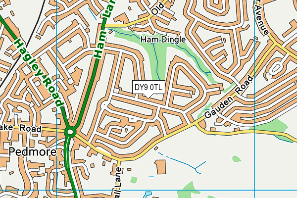 DY9 0TL map - OS VectorMap District (Ordnance Survey)