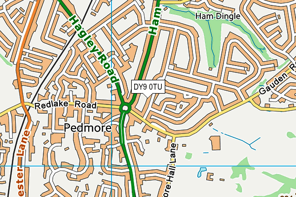 DY9 0TU map - OS VectorMap District (Ordnance Survey)