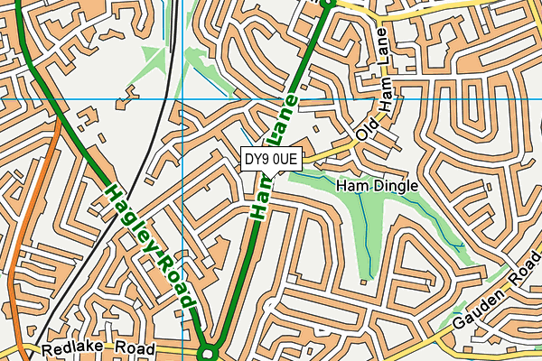 DY9 0UE map - OS VectorMap District (Ordnance Survey) DY9 0UE map - OS VectorMap District (Ordnance Survey)