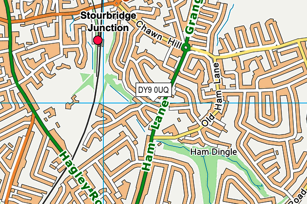 DY9 0UQ map - OS VectorMap District (Ordnance Survey) DY9 0UQ map - OS VectorMap District (Ordnance Survey)