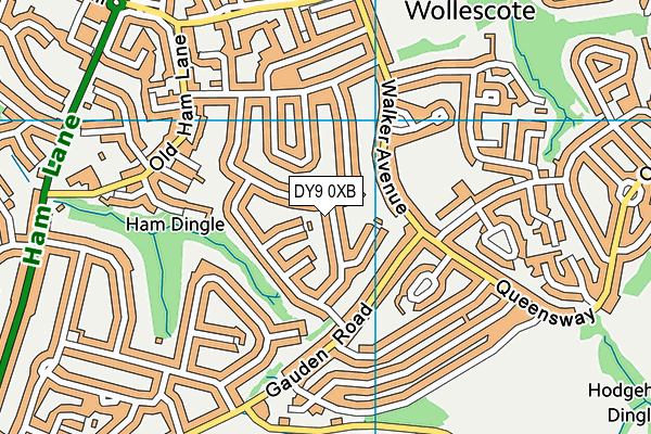 DY9 0XB map - OS VectorMap District (Ordnance Survey) DY9 0XB map - OS VectorMap District (Ordnance Survey)