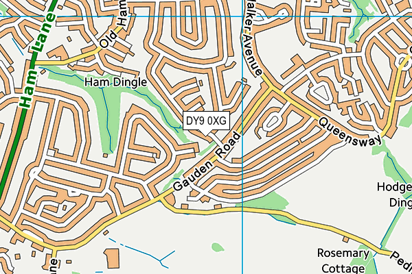 DY9 0XG map - OS VectorMap District (Ordnance Survey) DY9 0XG map - OS VectorMap District (Ordnance Survey)