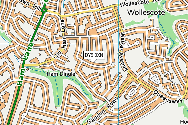 DY9 0XN map - OS VectorMap District (Ordnance Survey) DY9 0XN map - OS VectorMap District (Ordnance Survey)