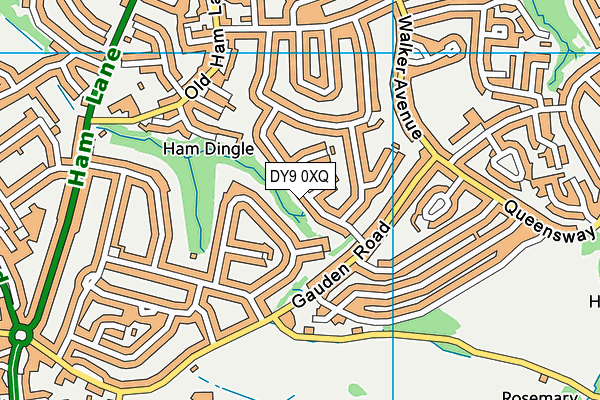 DY9 0XQ map - OS VectorMap District (Ordnance Survey)