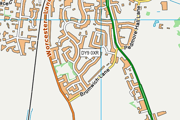 DY9 0XR map - OS VectorMap District (Ordnance Survey) DY9 0XR map - OS VectorMap District (Ordnance Survey)