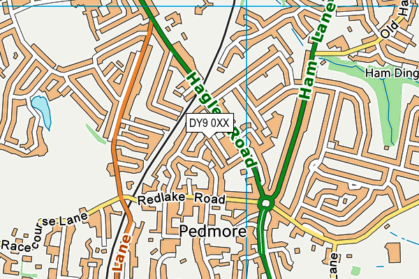DY9 0XX map - OS VectorMap District (Ordnance Survey) DY9 0XX map - OS VectorMap District (Ordnance Survey)