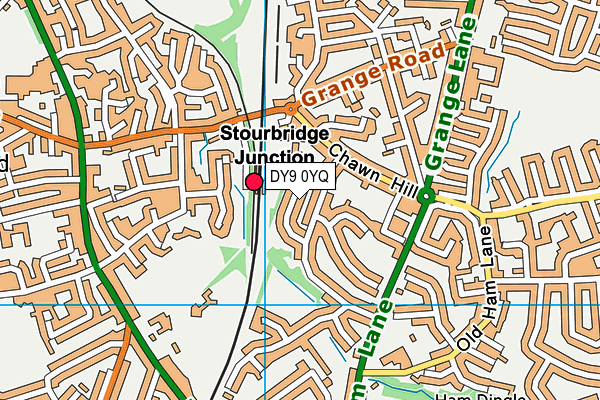 DY9 0YQ map - OS VectorMap District (Ordnance Survey) DY9 0YQ map - OS VectorMap District (Ordnance Survey)