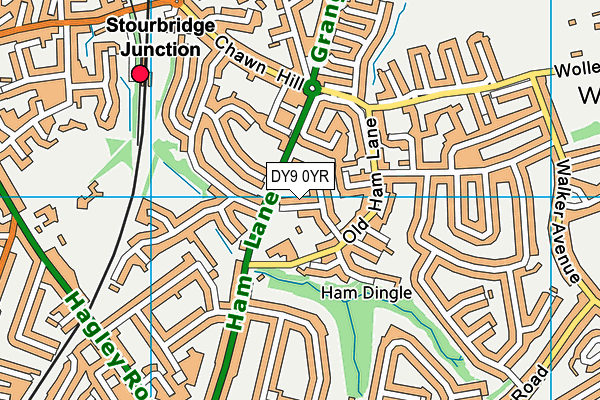 DY9 0YR map - OS VectorMap District (Ordnance Survey) DY9 0YR map - OS VectorMap District (Ordnance Survey)