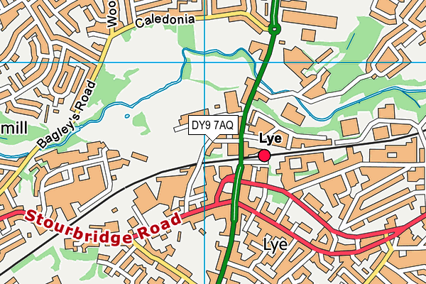DY9 7AQ map - OS VectorMap District (Ordnance Survey) DY9 7AQ map - OS VectorMap District (Ordnance Survey)