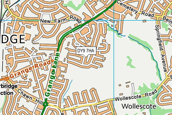 DY9 7HA map - OS VectorMap District (Ordnance Survey) DY9 7HA map - OS VectorMap District (Ordnance Survey)
