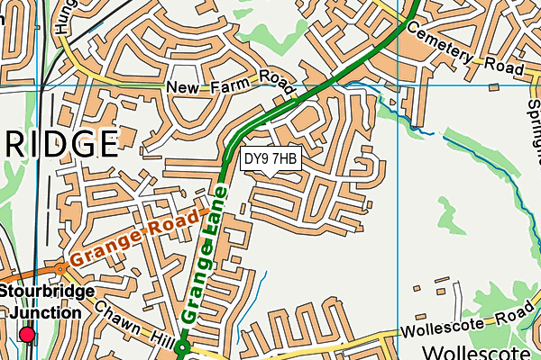 DY9 7HB map - OS VectorMap District (Ordnance Survey) DY9 7HB map - OS VectorMap District (Ordnance Survey)