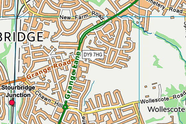 DY9 7HG map - OS VectorMap District (Ordnance Survey) DY9 7HG map - OS VectorMap District (Ordnance Survey)