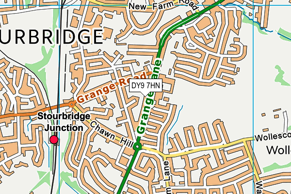 DY9 7HN map - OS VectorMap District (Ordnance Survey)