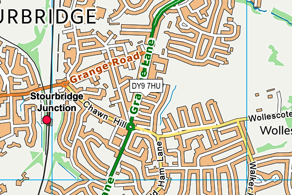 DY9 7HU map - OS VectorMap District (Ordnance Survey) DY9 7HU map - OS VectorMap District (Ordnance Survey)