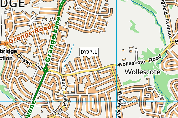 DY9 7JL map - OS VectorMap District (Ordnance Survey) DY9 7JL map - OS VectorMap District (Ordnance Survey)