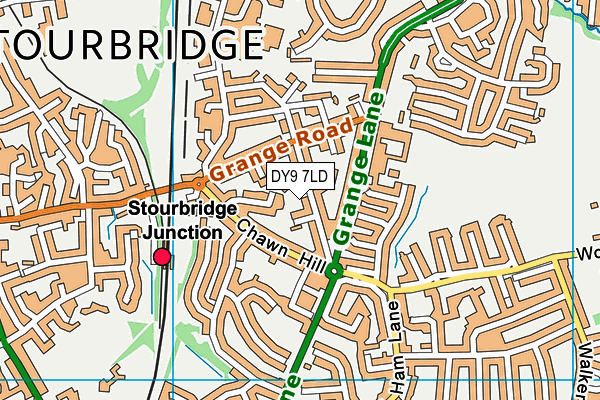 DY9 7LD map - OS VectorMap District (Ordnance Survey)