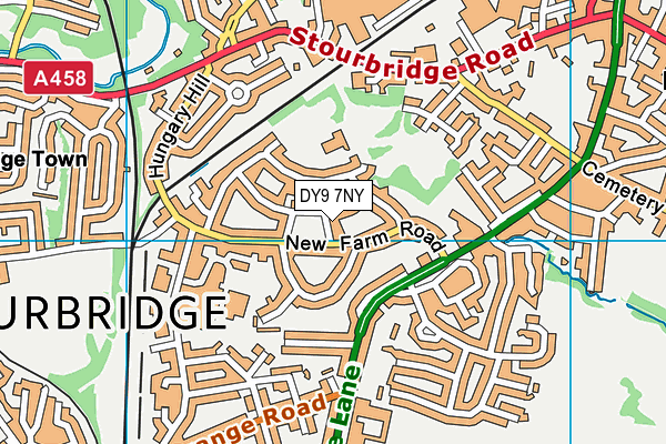 DY9 7NY map - OS VectorMap District (Ordnance Survey)
