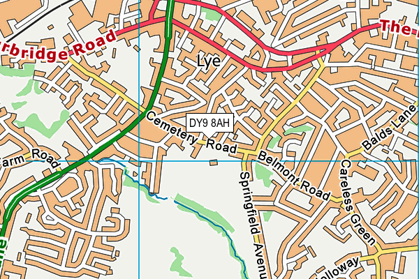 DY9 8AH map - OS VectorMap District (Ordnance Survey) DY9 8AH map - OS VectorMap District (Ordnance Survey)